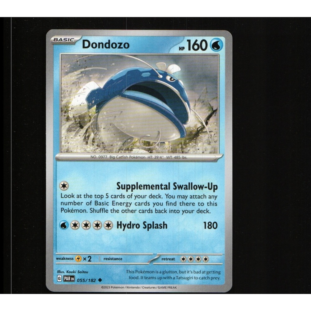2023 Pokemon Paradox Rift Dondozo #055/182 Uncommon NM PAR EN